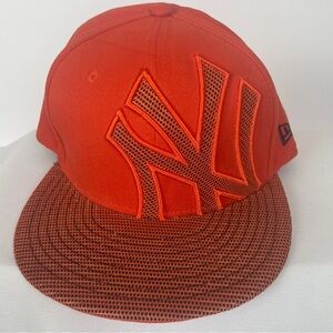 New Era Bright Orange Cap with Embroidered Logo